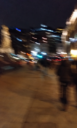 Out-of-focus night shot